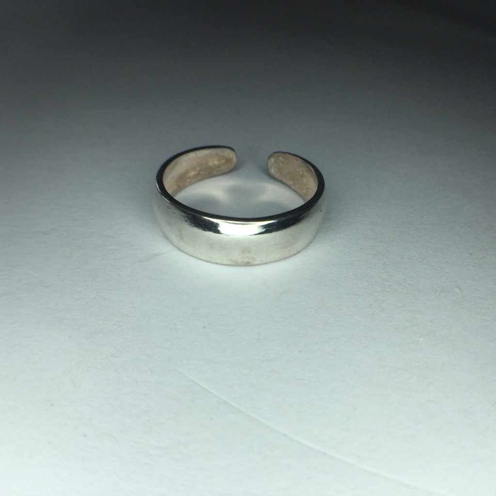 High Polish Silver Toe Ring
